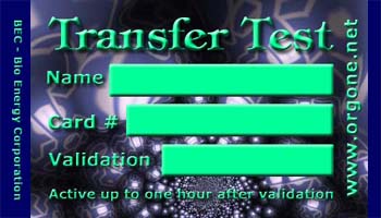 Chi Energy Transfer Card