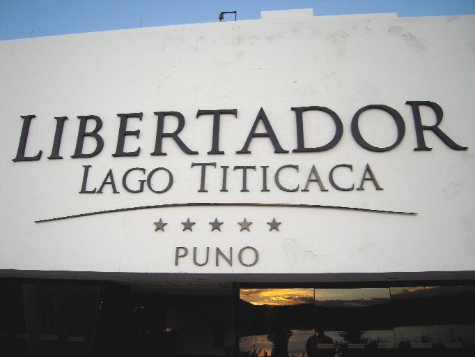 Hotel Libertador sign