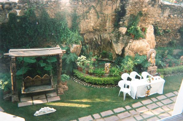 Garden at Udai Kothi Hotel