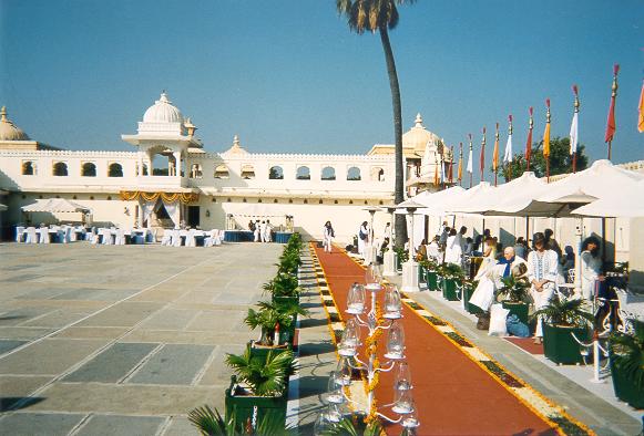 Courtyard and Carpet in Jagmandir Palace