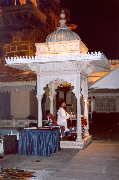 Playing Music at Jagmandir Palace