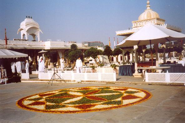 Flower Petal Mandala at Jagmandir Palace