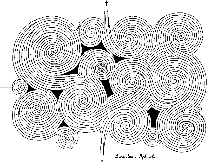 Fourteen Spirals Maze