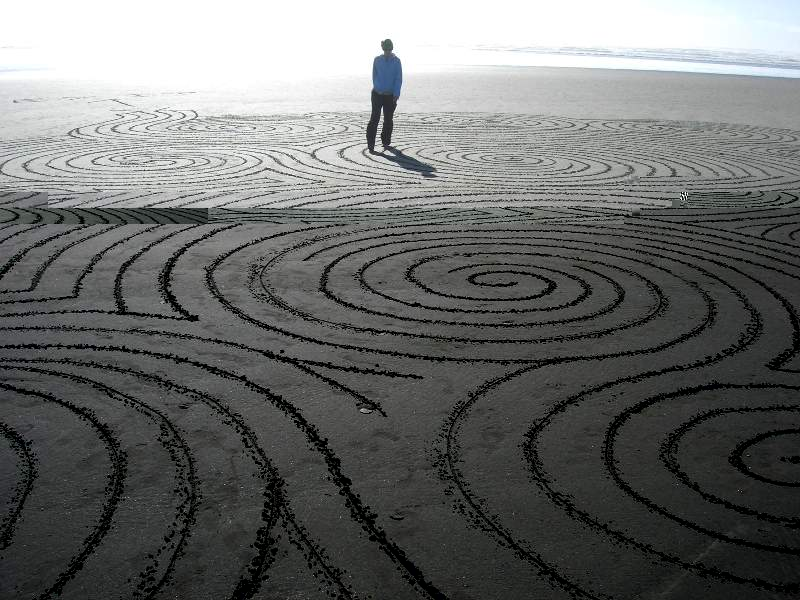 Spiralstorm sand Maze